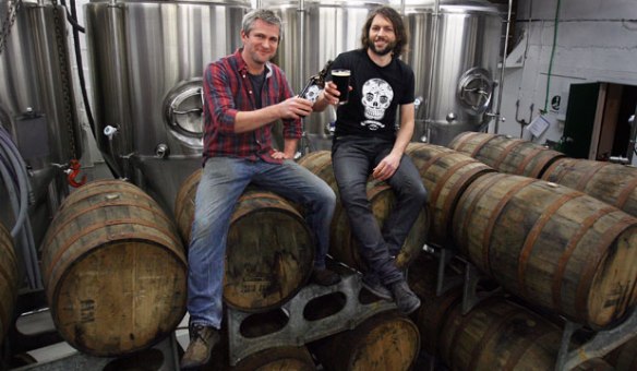 Trifecta from the Garage boys: A Package, a cheers and some barrells. 